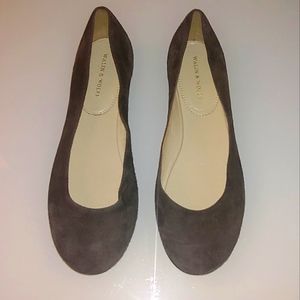 Walin & Wolff Brown Suede Ballet Flats. NWOT.